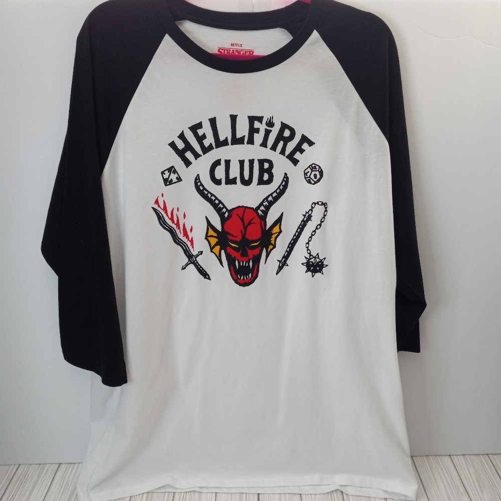 New Our Universe Netflix Stranger Things Hellfire Club Shirt
